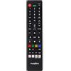 NEDIS Telecomando di ricambio - adatto per: Panasonic/Sharp - preprogrammato - 1 dispositivo Disney + Button/Netflix Button/Rakuten TV Button/YouTube Button - Infrarossi - Nero