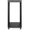 DIGITUS DN-48002 - Rack audio - 19 pollici - 21U - Rack universale - Per accessori audio-video - Non montato - Carico massimo 136 kg - Con rotelle - Nero