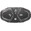 INTERPHONE ACTIVE HD - Singolo - Interfono Casco Moto Auricolari Stereo Alta Fedeltà 40mm, 4 motociclisti, Distanza max 1Km, Autonomia 15 ore, Radio, GPS, TFT, Impermeabile IPX67