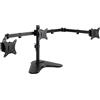 TOOQ DB1704TN-B - Supporto da tavolo per 3 schermi da 17 a 27, nero