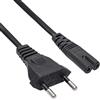 AKYGA AK-RD-04A - Cavo di Alimentazione per Laptop a 2 Pin IEC C7/CEE 7/16 Europlug, 0,5 m