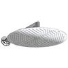 LANERI Braccio doccia + Soffione Acciaio Inox Slim 2 mm (Soffione Ø25 cm con Braccio da Parete)