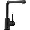 BLANCO 526657 Mila Rubinetto da cucina, nero opaco, Hochdruck