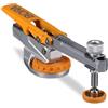 BORA BR-G050101 - Morsetto universale con regolazione automatica per binario a T standard da 8 mm, rotazione a 360°, ideale per progetti di falegnameria e bloccaggio