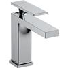 hansgrohe Tecturis E - Rubinetto per lavabo senza scarico, risparmio energetico (CoolStart), Miscelatore lavabo risparmio idrico (EcoSmart) con altezza bocca 117 mm, cromo, 73012000