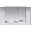MEPA Piastra di comando per WC MEPA Wave 2-M (cromo opaco, 330 x 180 x 22 mm, in plastica, azionamento anteriore, tecnologia a 2 quantità per cassette Sanicontrol UP con materiale di fissaggio) 420505