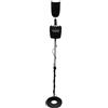 Velleman Rilevatore di metalli con bobina di ricerca impermeabile da 22 cm, profondità fino a 20 cm, indicatore analogico, sensibilità e discriminazione regolabili, presa cuffie, per spiaggia e