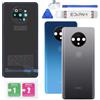 Eonpam Scocca Vetro Posteriore per OnePlus 7T Coperchio Copribatteria Sostituzione con Vetro Fotocamera + Kit di Riparazione (Argento)