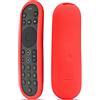Inbrackets - Custodia protettiva per telecomando Sky Glass, antiurto, per telecomando Sky Glass, antiscivolo, in silicone resistente, con texture a nido d'ape (rosso)