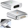 Voltvera Adattatore da USB C a magnete per Magsafe 2, PD 100 W, tipo C a 2 Power, convertitore di ricarica rapida da USB C a magnetico, connettore di ricambio per MacBook Air Pro 2013-2015