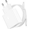ACOCOBUY Caricabatterie rapida 45W per Samsung A57/A37, USB C Caricatore e Cavo USB C 1M Ricarica Rapida per Samsung Galaxy S26+/S25/S24/S23/S22/S21/S20/A16/A17/A56/A36/A06/A05s/A26/Z Flip7/Tab S10+/S9, blanco