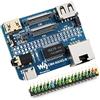 Waveshare Nano Base Scheda(B) per Raspberry Pi Compute Module 4, Stesse Dimensioni di CM4, con Presa CM4 Standard, RPi 40PIN GPIO, Gigabit Ethernet, USB 2.0, DSI, CSI, HDMI, Jack Audio da 3.5mm ecc.