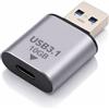 Yowfond Adattatore da USB A a USB C 10 Gbps, tipo C femmina a USB 3.1 Gen 2, adatto per telefono, PC, laptop, caricabatterie, alimentazione