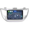 KeiDilie CADLEY 9" [2+64G] Android 15 2 Din Autoradio per Hyundai Tucson 2015-2019-[Integrato Wireless CarPlay | Android auto | Mirror Link | GPS Sat Nav | Bluetooth 5.0 | WiFi | 4G | SWC]+CAM Incluso