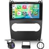 Hodozzy 【4+64G】Hodozzy Carplay Autoradio per Mercedes Benz Classe B B200 Classe A A160 A180 2008-2011, 9 Pollici Touchcreen Stereo Auto Bluetooth 5.0 con Android Auto/EQ/Navi/Wifi/RDS/USB/SWC