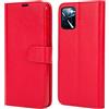 NWNK13 Per Oppo A16S / A54S / A16 Custodia a portafoglio in pelle con supporto per carte di credito compatibile con Oppo A16s (rosso)