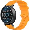 GIOPUEY 22mm Cinturini Compatibile con Amazfit Active Max, Morbido Silicone Cinturino [Resistente all'Usura] [Traspirante] - Yellow