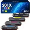 LOFBLAT 201X Compatibile Cartucce Toner Sostituzione per 201X 201A CF400X CF400A Multipack Toner per Color Laserjet Pro MFP M277dw M277n M252dw M277 M274n M252n M252 M277c6
