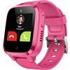 XPLORA Kidzi - Telefono da polso per bambini 4G - Chiamate, messaggi, modalità scuola, funzione SOS, localizzazione GPS, fotocamera e contapassi - Richiede Abbonamento (ROSA)
