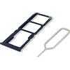 Eonpam Vassoio Carta SIM per (Oppo A91) qualità Originale Porta Scheda SIM Ricambio Slot Scheda Memoria SD con Pin della Scheda SIM(Nero)