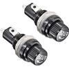 QUARKZMAN 5x20mm 125VAC/15A 250VAC/10A Fusibile Supporto x 2pz Filettatura Pannello Montato Vite Cappuccio Fusibile Supporto Presa per Auto Radio Audio Bricolage Progetto, [ Nero]