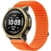 GIOPUEY 22mm 20mm Cinturini Compatibile con Amazfit T-Rex 3 PRO 48mm/T-Rex 3 PRO 44mm, Nylon Traspirante Sport Loop Cinturino in Morbido Nylon Intrecciato Strap Band - Orange