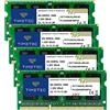 Timetec 32GB KIT(4x8GB) DDR3L / DDR3 1600MHz PC3L-12800 / PC3-12800 Non-ECC Unbuffered 1.35V / 1.5V CL11 2Rx8 Dual Rank 204 Pin SODIMM Laptop Notebook PC Memoria RAM Aggiornamento