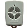 mandos para garaje.com APRIMATIC TX4E Telecomando Garage Grigio e Robusto Frequenza 433MHz 4 Pulsanti Grandi