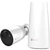 EZVIZ BC1 Kit da 1 Telecamera a Batteria 1080p WiFi Esterno con 1 Base, Batteria Durata di 365 Giorni,100% Senza Fili, Visione Notturna a Colori, PIR, Audio Bidirezionale, Alexa