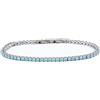 LOWELL BRACCIALE TENNIS CUBIC ZIRCONIA NAPOLI IN ACCIAIO