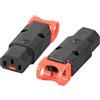 Webber Electronics IEC Lock+ PA130100BK Il primo connettore IEC320-C13 richiudibile al mondo non è più necessario scollegare o scollegare accidentalmente i collegamenti.
