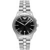 Emporio Armani Orologio per uomo, Movimento al quarzo con data a tre lancette e cassa da 41 mm con cinturino in acciaio o pelle