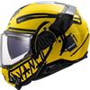 LS2, Casco Moto Modulare ADVANT II TAPE Yellow, XS