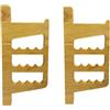 40MAX Tiro con L'Arco a Parete Supporto, Supporto per Arco，Bow Rack e Arrow Holder, Bow Wall Mount Storage per Recurve Bow Tradizionale Longbow - Arrows Display Hanger Brackets (Materiale Quercia)