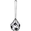 PATIKIL Rete Palloni Allenamento Calcio Solista, Pratica Calci Calcio, Rete Giocoleria Elastica, Attrezzatura Allenamento Giovani Adulti, Adatta Palloni Taglia 3, 4, 5, Colore Nero