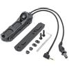 SBGJMY 3 modalità Interruttore tattico a Doppia Porta SF e 2,5 mm, M300 M600 e Interruttore di Pressione per la Torcia PEQ DBAL per Sistema di rotaia Mlok Keymod da 20 mm (Nero)