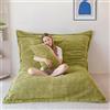 MAXYOYO Pouf Gigante, Fodera Sfoderabile in Morbido Velluto a Coste, Grande Cuscino da Pavimento con Soffice Imbottitura in Schiuma, Bean Bag per Adulti e Bambini