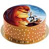 dekora - Disco di Carta Commestible per torte del Re Leone, Ideale per la Decorazione di Torte di Compleanno - 20 cm