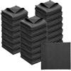 PATIKIL Panno in Microfibra per Pulizia Occhiali 5.5x5.5, 100 Pezzi Panno per Pulizia Occhiali Morbido per Schermi Lenti Fotocamera Occhiali Schermi, Nero