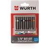 Wuerth Würth 0614250010 - Assortimento di punte da 1/4 con clip per cintura, 10 pezzi
