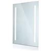 V-TAC Specchio Per Bagno Con Luci Led 6400K Rettangolare IP44 Spessore 35mm Anti Appannamento (L390XH500mm 17W)