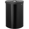Brabantia Selector Cestino per la biancheria con coperchio | 55L - Cestino per la biancheria a 2 scomparti con coperchi Quick-Drop e sacchetto di cotone rimovibile | Matt Black