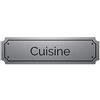 Mygoodprice Piastra incisa autoadesiva, 14,5 x 4 cm, cucina fondo in alluminio spazzolato