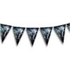 FIESTAS GUIRCA | Ciuffo di Cimitero (3m/20x30cm) - Decorazione di Carta per feste di Halloween terrificanti - Ideale per celebrazioni paura- Grigio