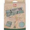 Prym 223802 - Set di ferri circolari per lavorare a maglia, 3,5-8, colore: petrolio naturale