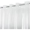 ABLUEN Tenda da doccia in plastica trasparente o fodera senza gancio, 8 g, resistente, tenda da doccia per bagno, dimensioni standard 180 x 188 cm, trasparente
