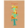 Komar Quadro da Parete ABC Animal T Poster Immagine Soggiorno Camera da Letto Decorazione Stampa Stampa Senza Cornice Disponibile in Tre Misure, Multicolore, P036T-40x50