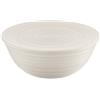 Guzzini - Tierra, Contenitore XL con Coperchio in Plastica Riciclata, Ciotola - Bianco Latte, Ø 30xh13 cm | 5000 cc - 175001156