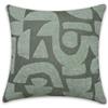 Gardinia Sehlbach Cuscino in filato di ciniglia, Verde, 45 x 45 cm, Jacquard di alta qualità, Design moderno, Sfoderabile, Imbottitura inclusa
