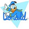 Komar Quadro da parete Disney Donald Duck Triangle | cameretta dei bambini | Decorazione artistica | Dimensioni 30 x 40 cm (larghezza x altezza), senza cornice | WB023 - 30 x 40 cm